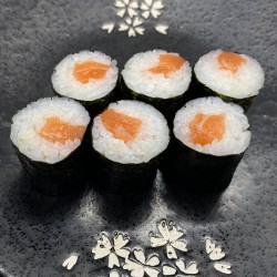 6 makis de salmón