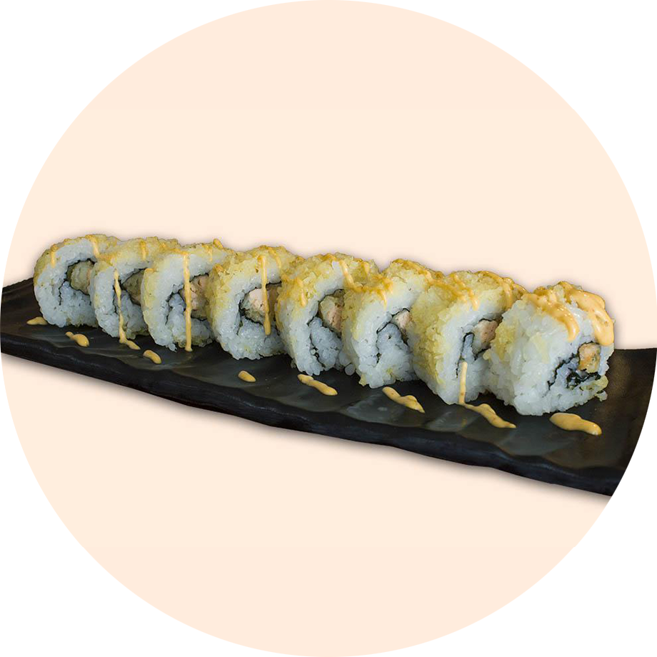 Uramaki de Tempura de Salmón Uramaki de Tempura de Salmón
