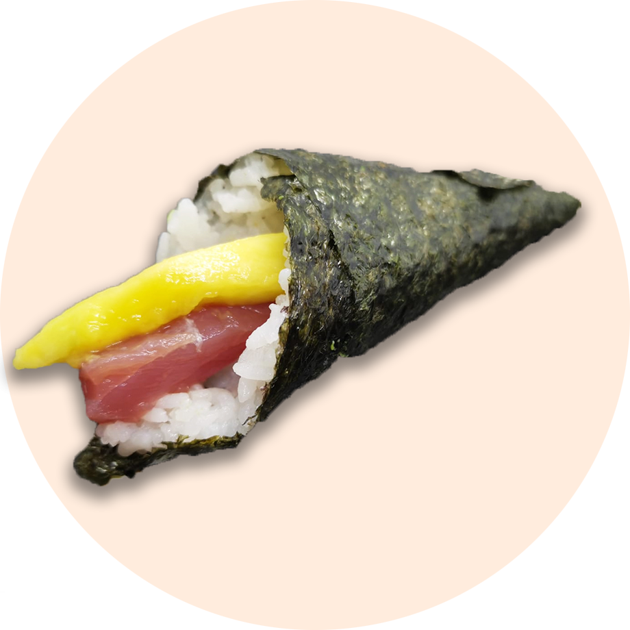 Temaki de Atún y Mango Temaki de Atún y Mango