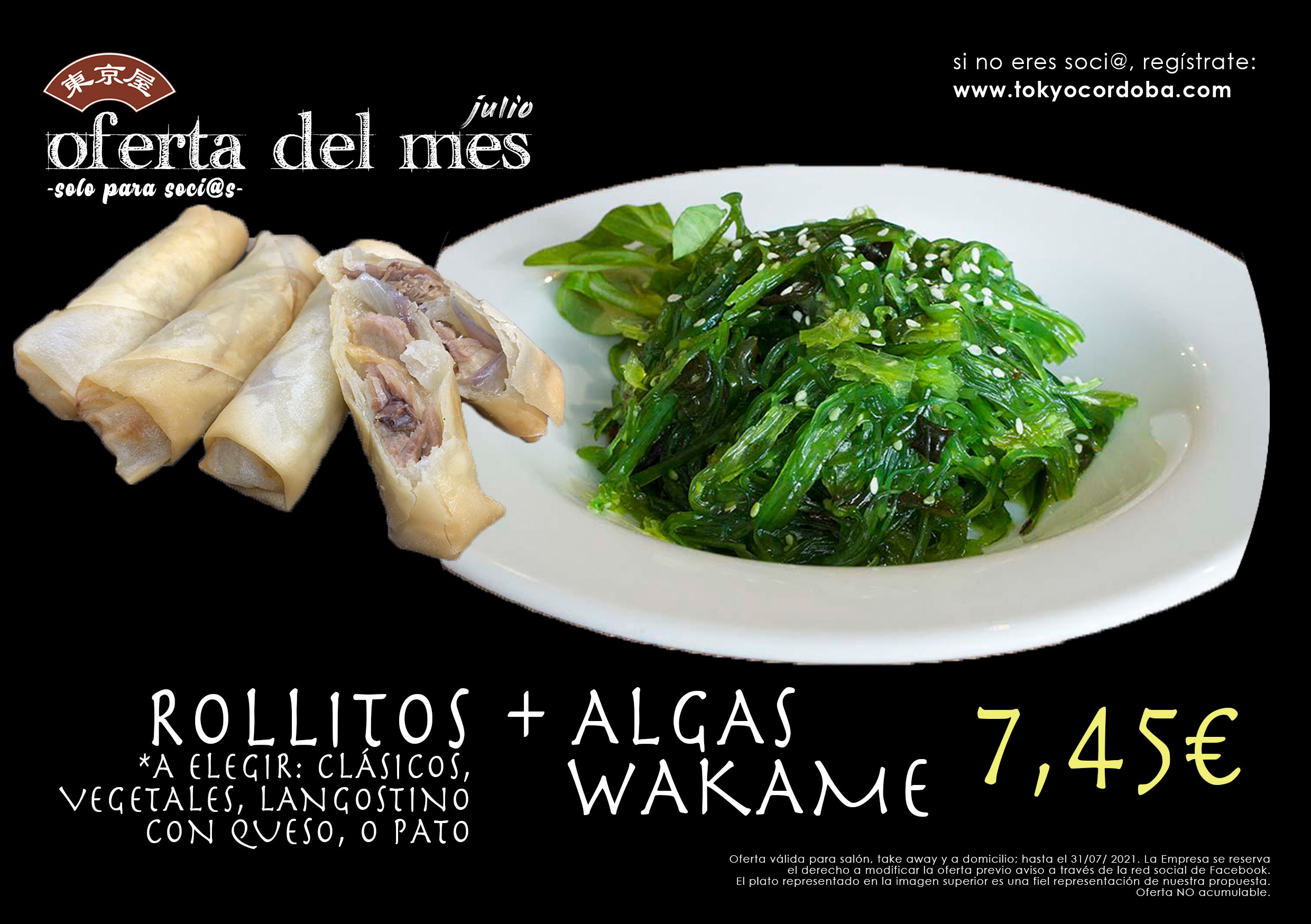 Wakame y Rollitos de Pato Wakame y Rollitos de Pato